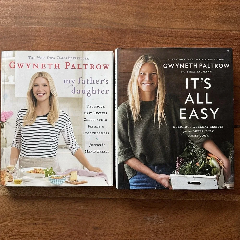 Gwyneth Paltrow Cookbook Lot 2 It's All Easy and My Fathers Daughter